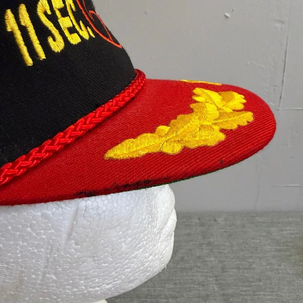 Otto Cap Hat Mens OSFA Black Red Dodge Viper 11 Sec Club Vintage 90s Snapback
